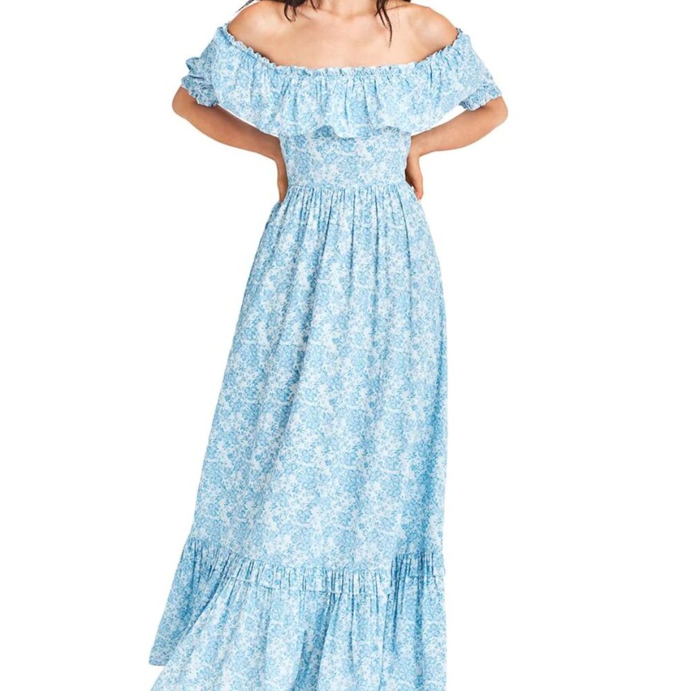 LoveShackFancy - Tara Maxi Dress - Spa Blue - 0/0 NWT